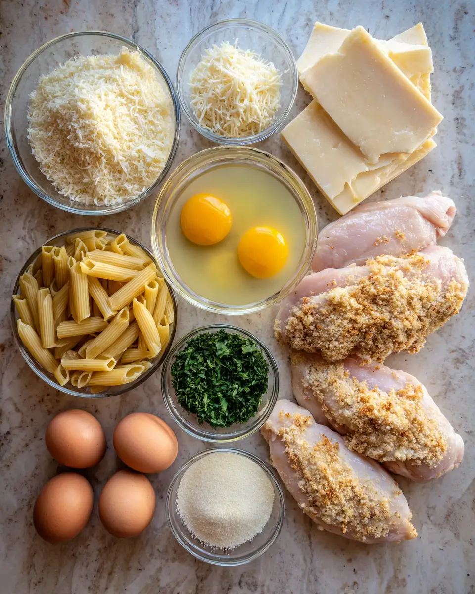 Savor the Flavor: Easy Parmesan Chicken Pasta Recipe 4 Ingredients for Savor the Flavor: Easy Parmesan Chicken Pasta Recipe