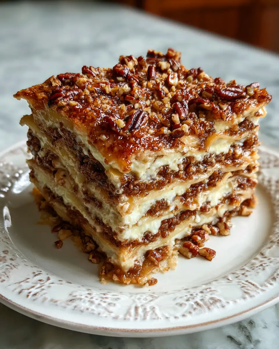 Layers of Bliss: Discover the Decadence of Pecan Pie Lasagna - Featured Image