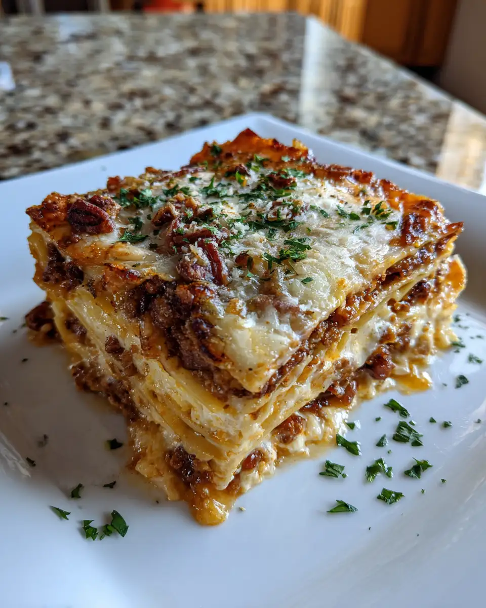 Final dish - Layers of Bliss: Discover the Decadence of Pecan Pie Lasagna
