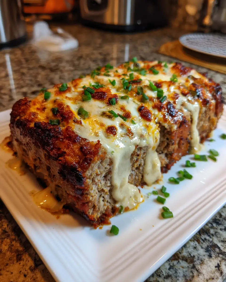 Final dish - Philly Cheesesteak Meatloaf: A Classic Comfort with a Cheesy Twist