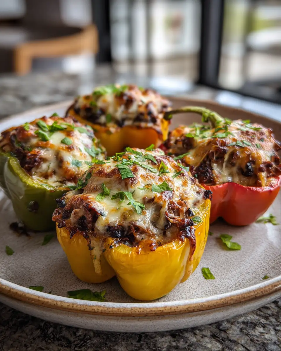 Savor the Flavor: Philly Cheesesteak Stuffed Peppers Delight - Featured Image
