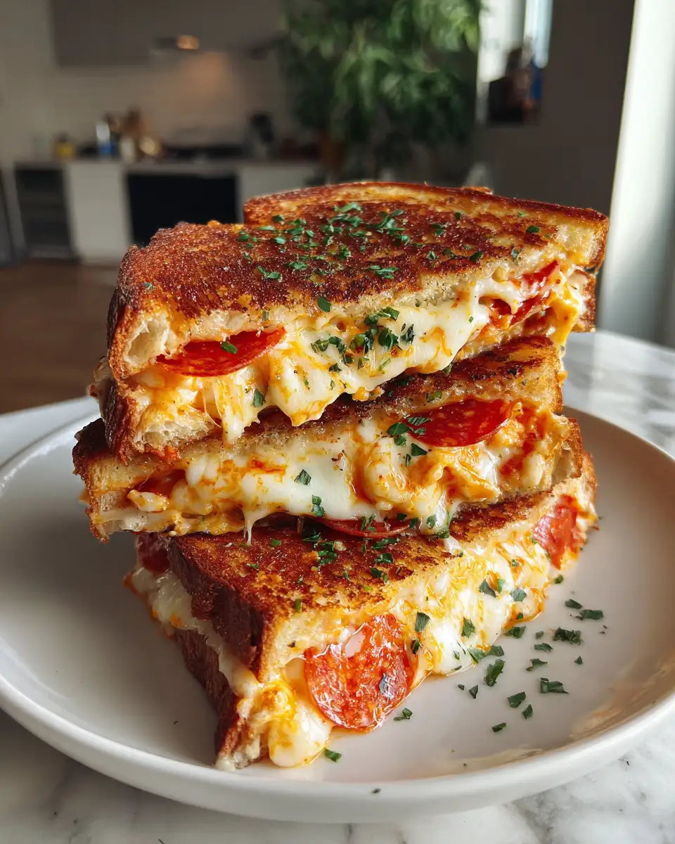 Ultimate Comfort Fusion: Pizza Grilled Cheese Sandwich Delight - Featured Image