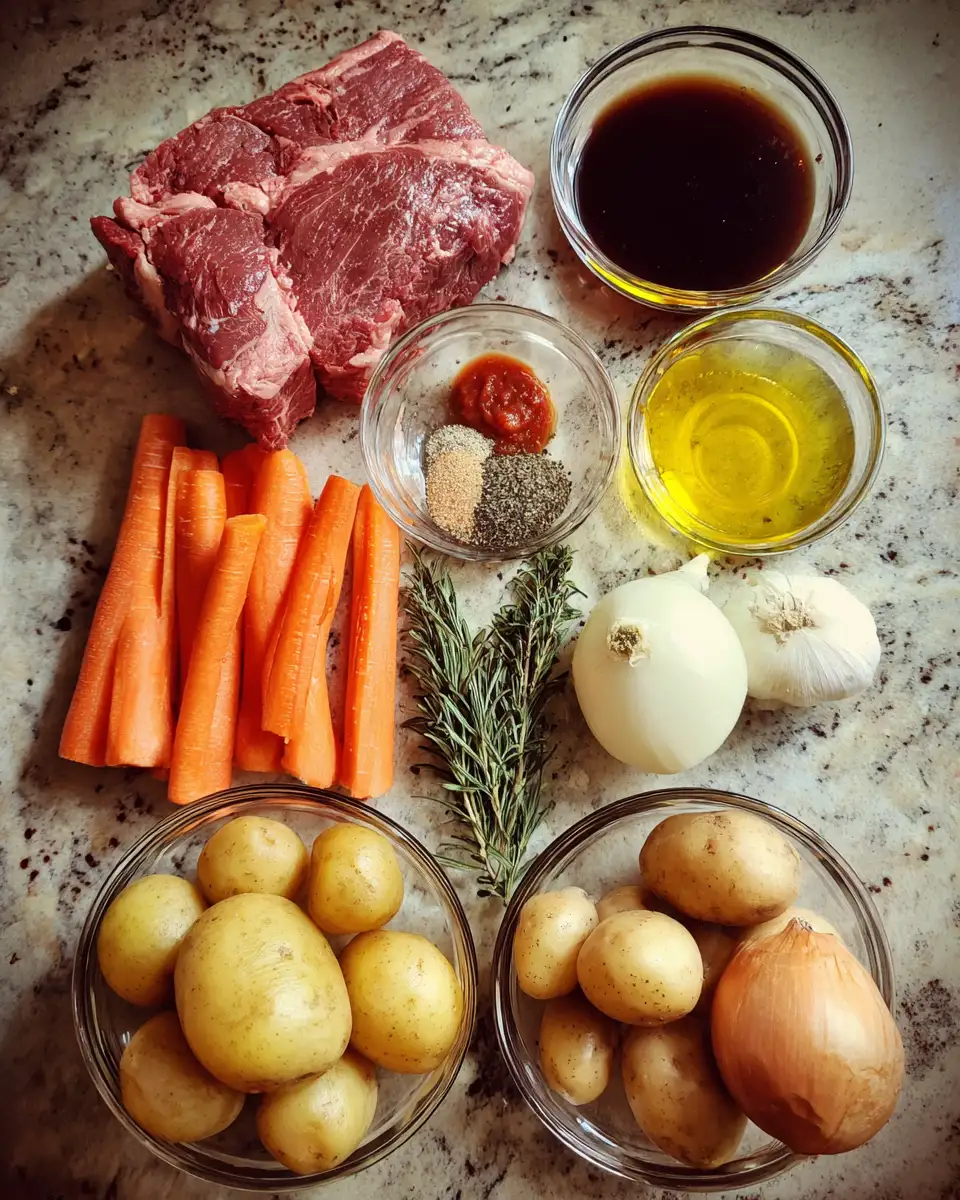 Ingredients for Irresistible Pot Roast Magic: Your Ultimate Crock Pot Recipe