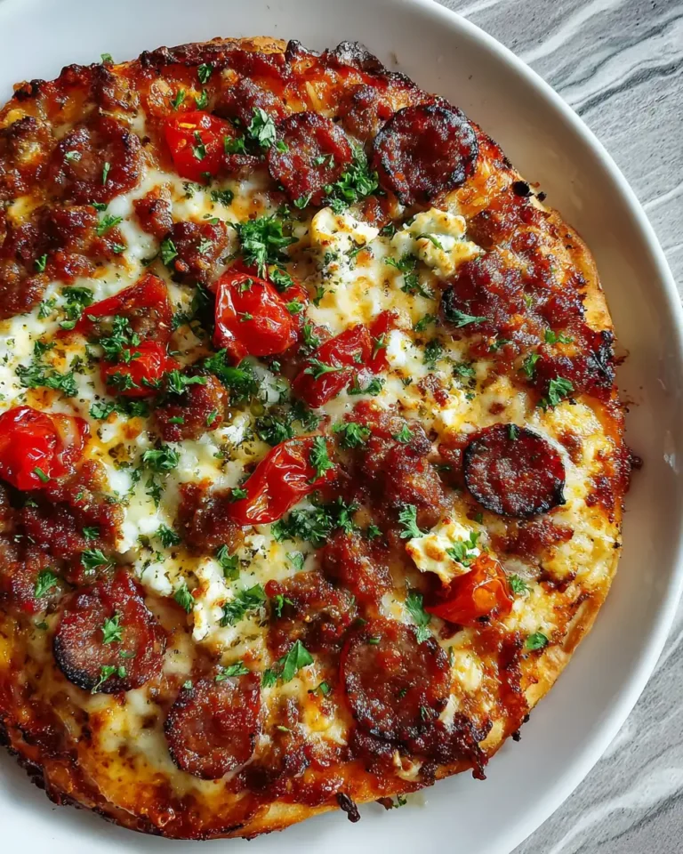 Fiery Fusion: Spicy Hot Sausage Feta Honey Pizza Adventure - Featured Image
