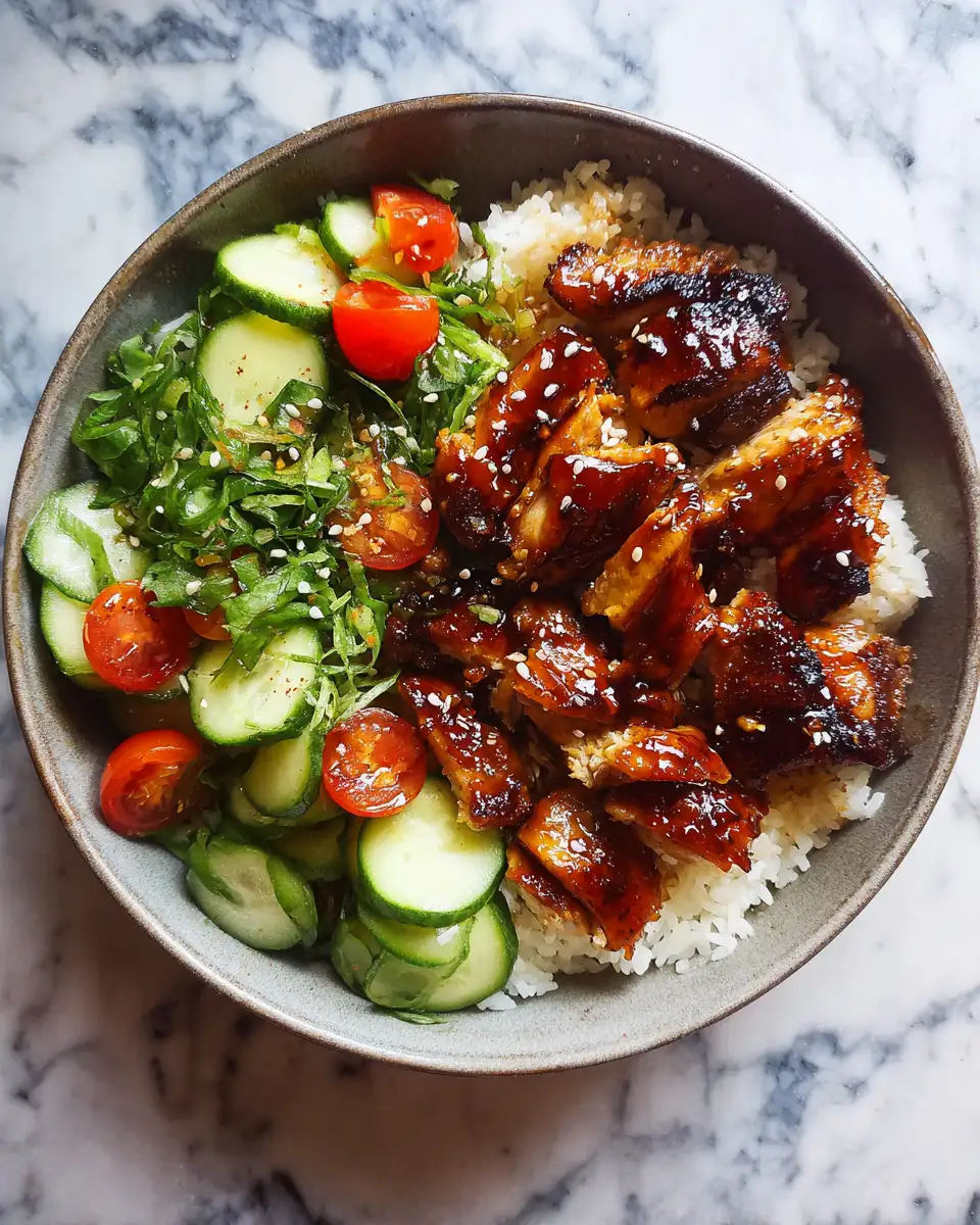 Savor the Flavor with Irresistible Sticky Teriyaki Chicken Bowls 6 Final dish - Savor the Flavor with Irresistible Sticky Teriyaki Chicken Bowls