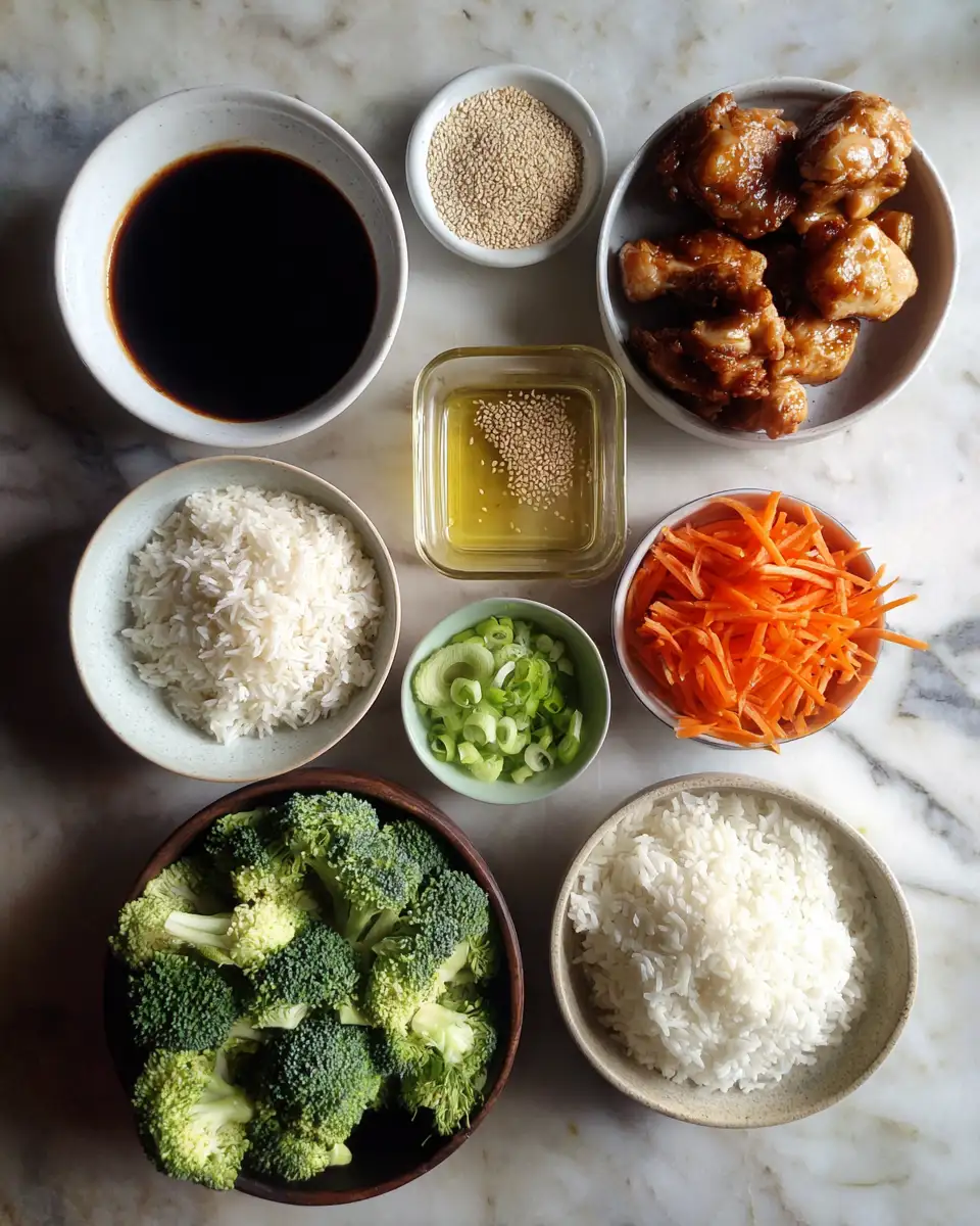 Savor the Flavor with Irresistible Sticky Teriyaki Chicken Bowls 4 Ingredients for Savor the Flavor with Irresistible Sticky Teriyaki Chicken Bowls