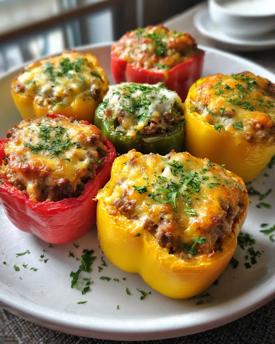 Savor the Flavor: Irresistible Stuffed Bell Peppers with Ground Beef - Featured Image