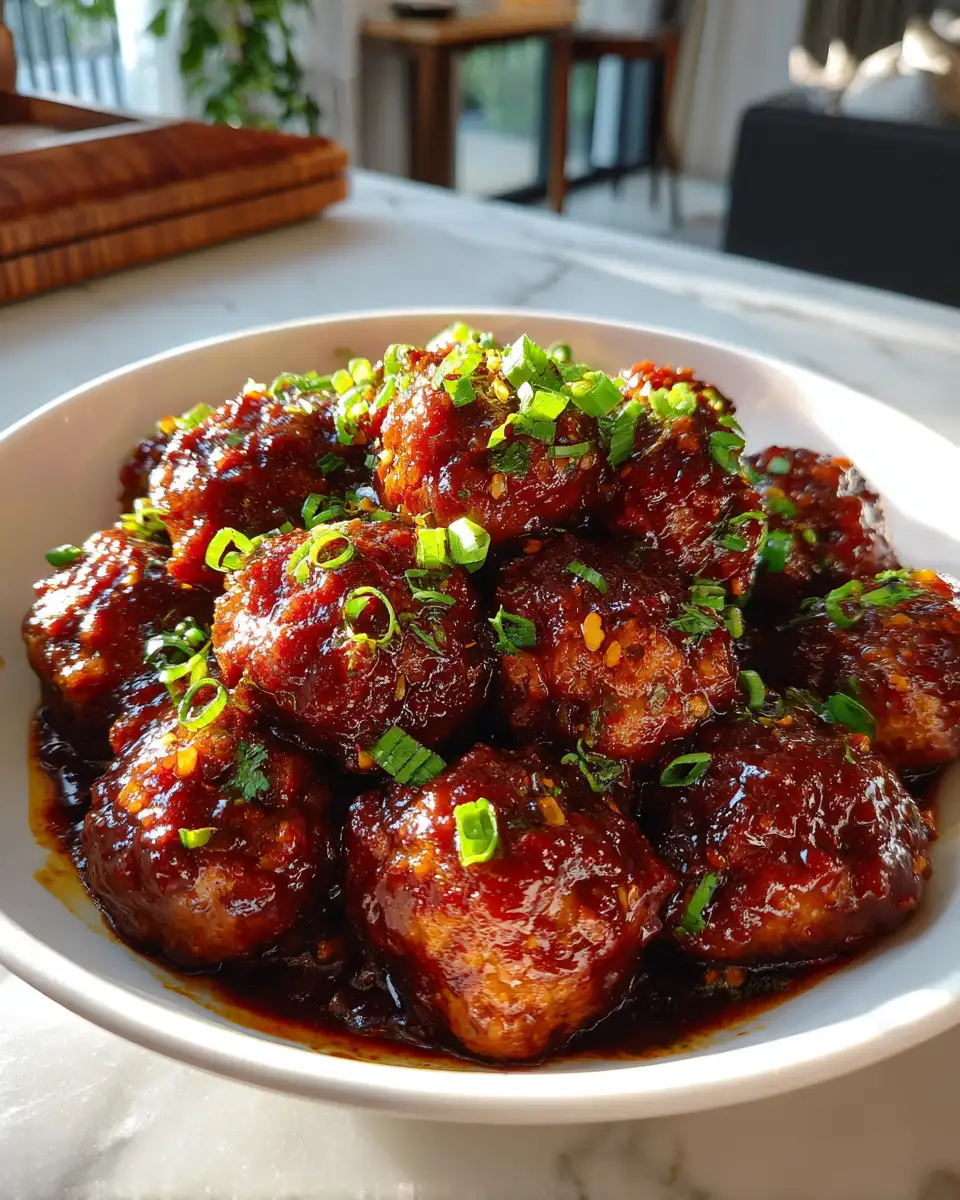 Final dish - Sweet and Spicy BBQ Meatballs: A Flavor Explosion You Can't Resist