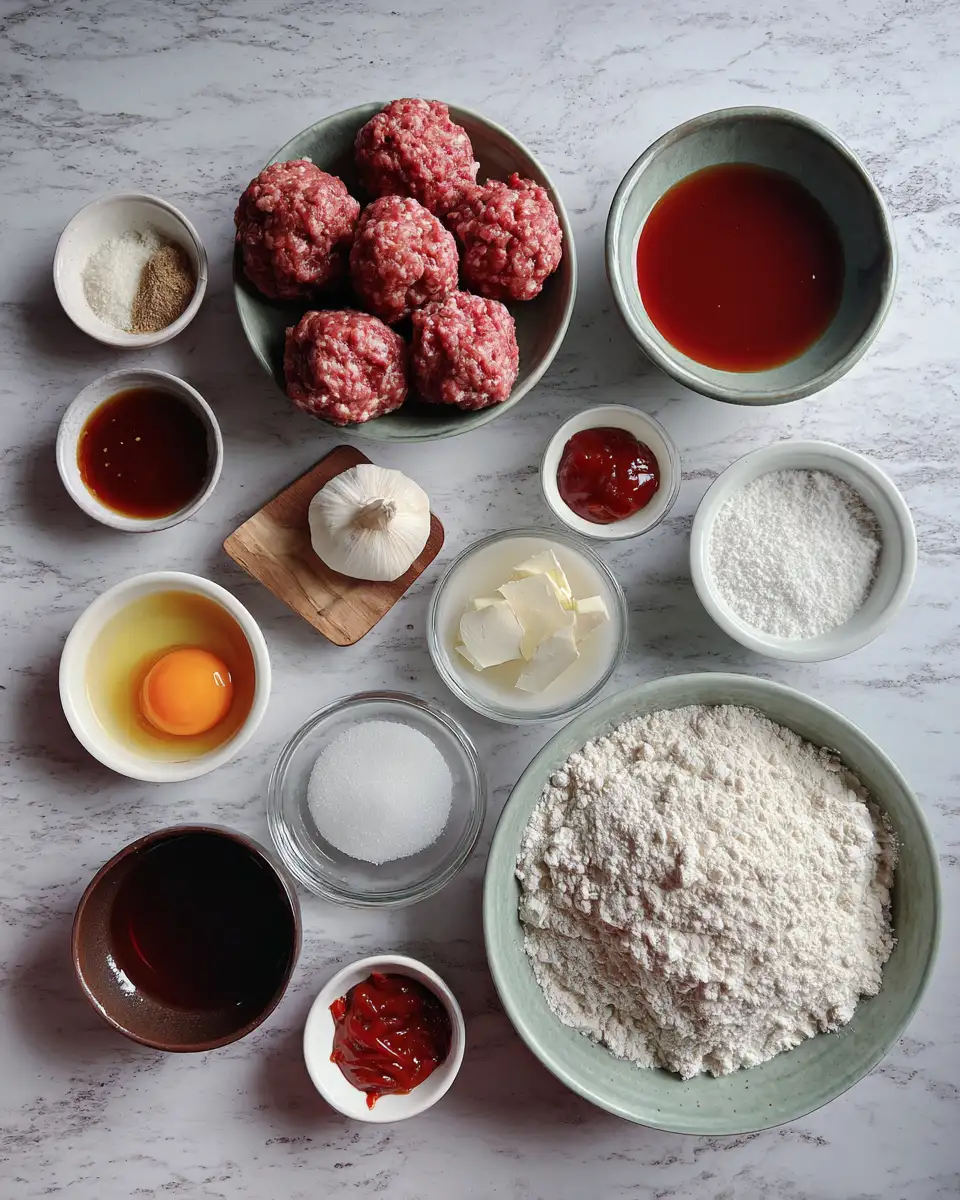 Ingredients for Sweet and Spicy BBQ Meatballs: A Flavor Explosion You Can't Resist