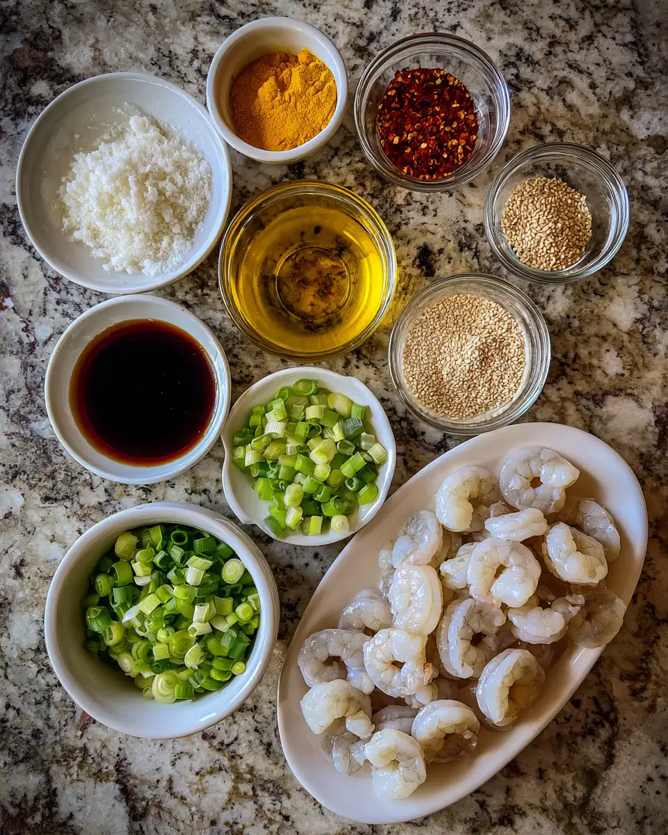 Ingredients for Sweet and Spicy Honey Garlic Shrimp: A Flavor Explosion in Every Bite