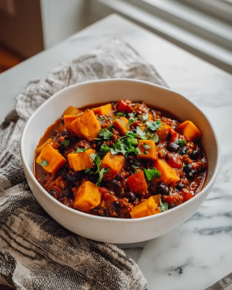 Cozy Up with a Bowl of Sweet Potato and Black Bean Chili - Featured Image