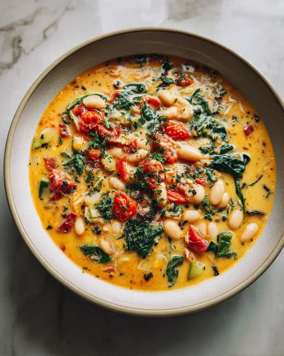 Cozy Up with a Bowl of Hearty Tuscan White Bean Soup 6 Final dish - Cozy Up with a Bowl of Hearty Tuscan White Bean Soup