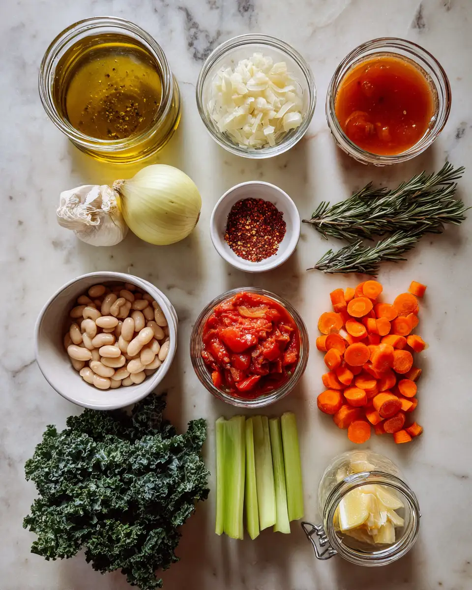 Cozy Up with a Bowl of Hearty Tuscan White Bean Soup 4 Ingredients for Cozy Up with a Bowl of Hearty Tuscan White Bean Soup