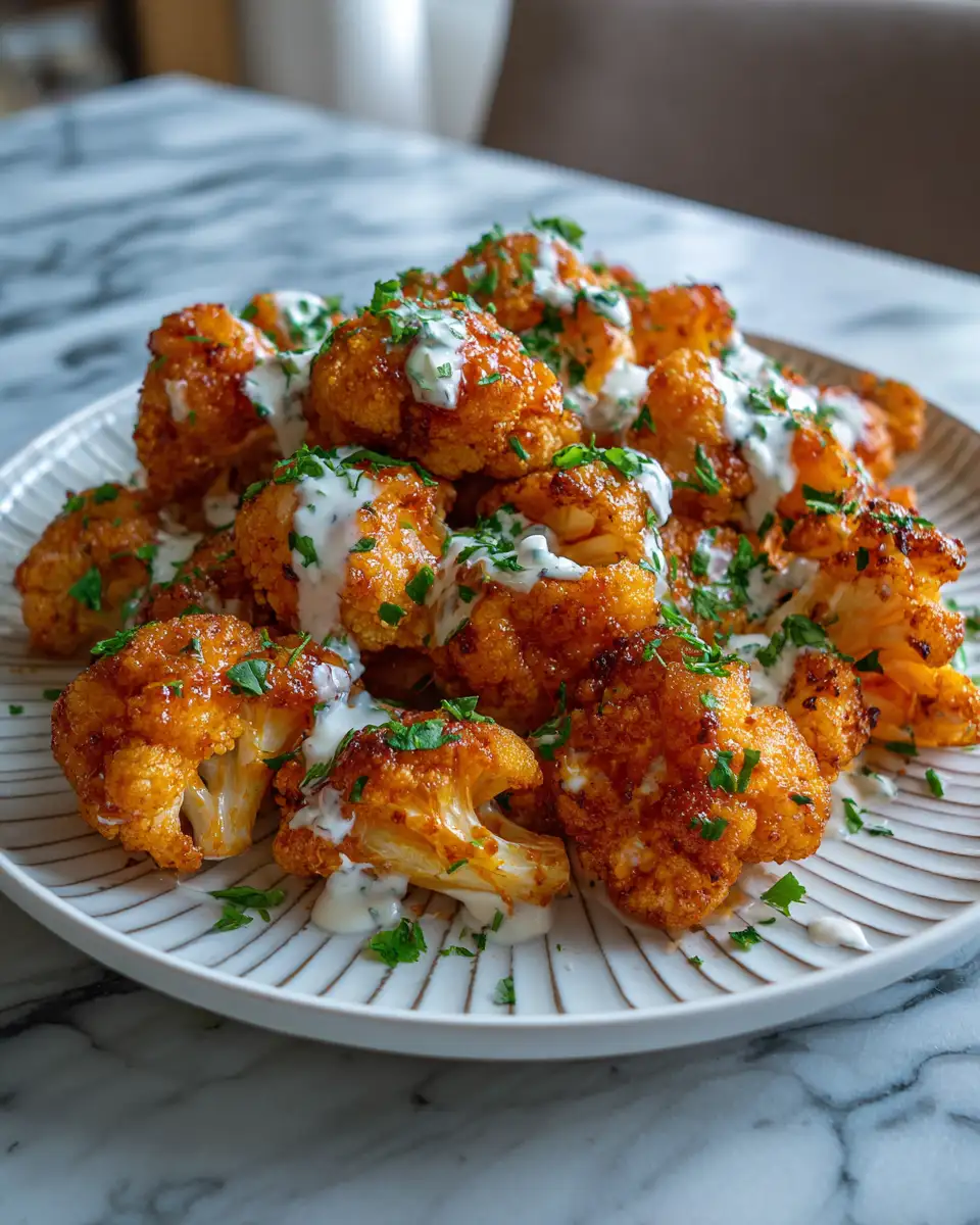 Crispy Air Fryer Buffalo Cauliflower Delight - Featured Image