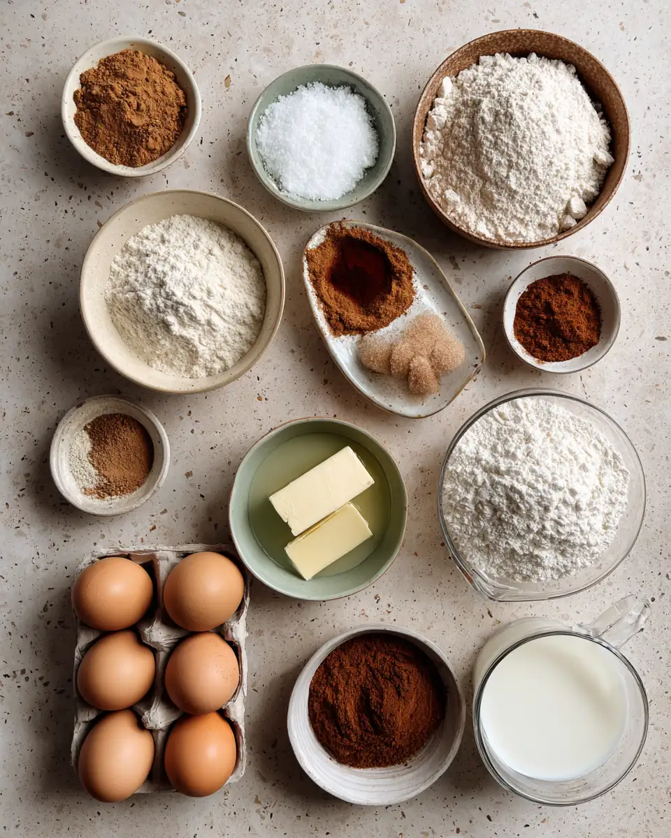 Ingredients for Cozy Up with an Apple Cider Donut Loaf and Cinnamon Sugar Magic
