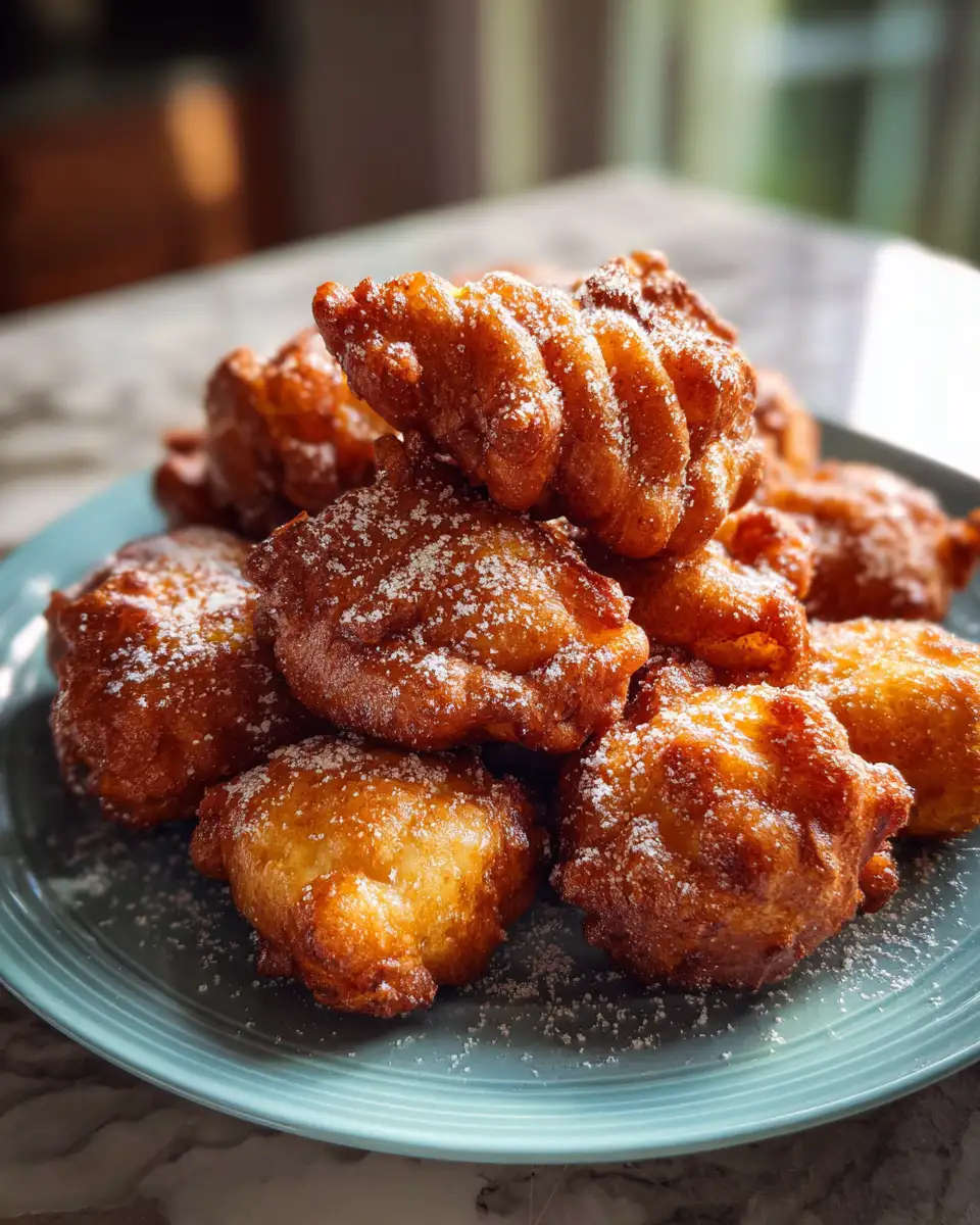 Final dish - Irresistible Apple Fritters with a Cinnamon Sugar Twist