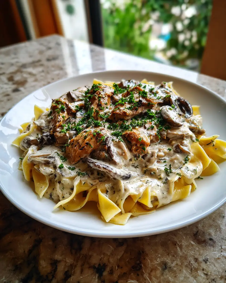 Final dish - Irresistibly Creamy Baked Chicken Stroganoff to Elevate Your Dinner Game