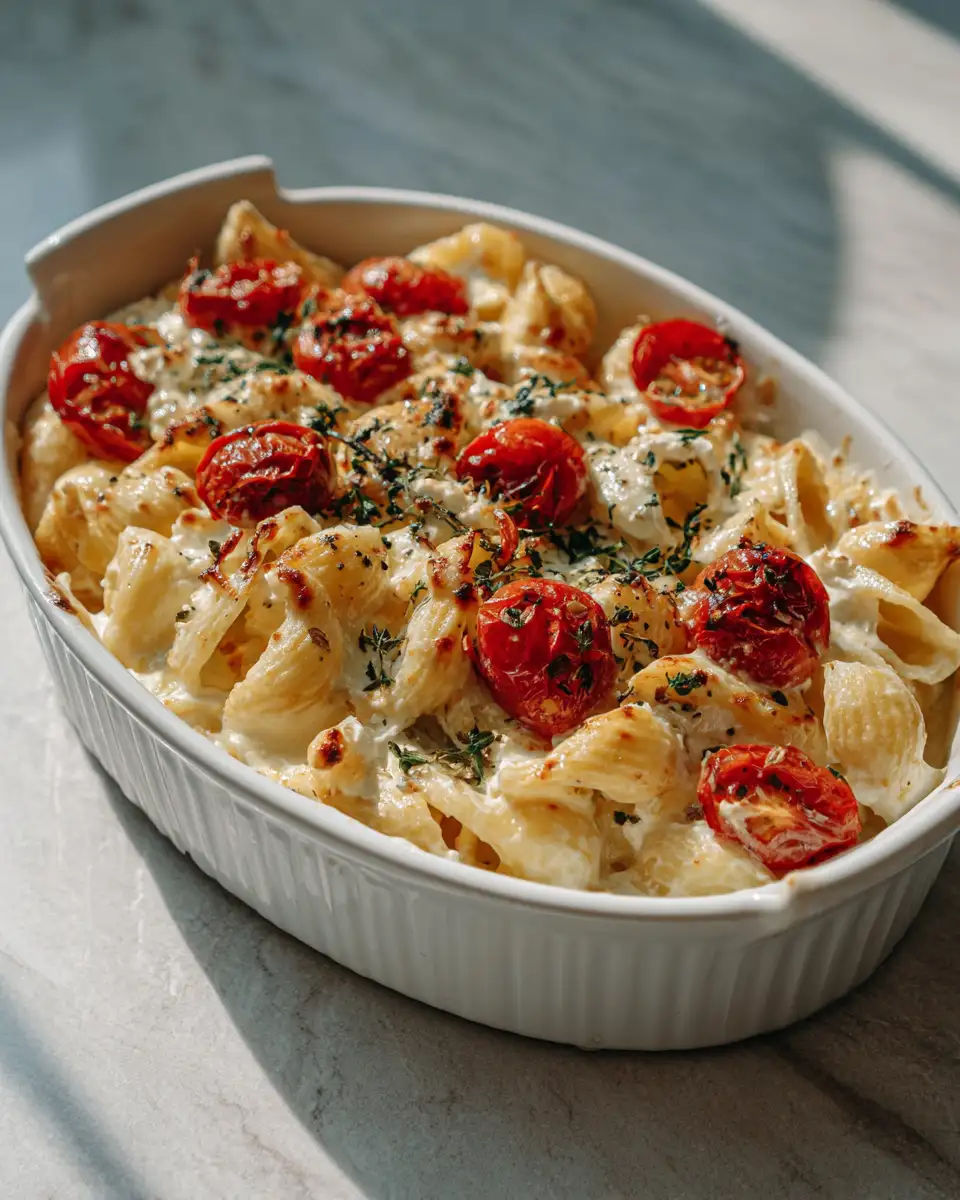 Irresistibly Creamy Baked Feta Pasta with Cherry Tomatoes: A Flavor Explosion - Featured Image