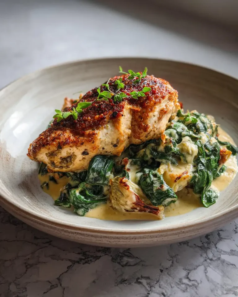 Savor the Flavor: Irresistible Baked Spinach Artichoke Chicken Delight - Featured Image