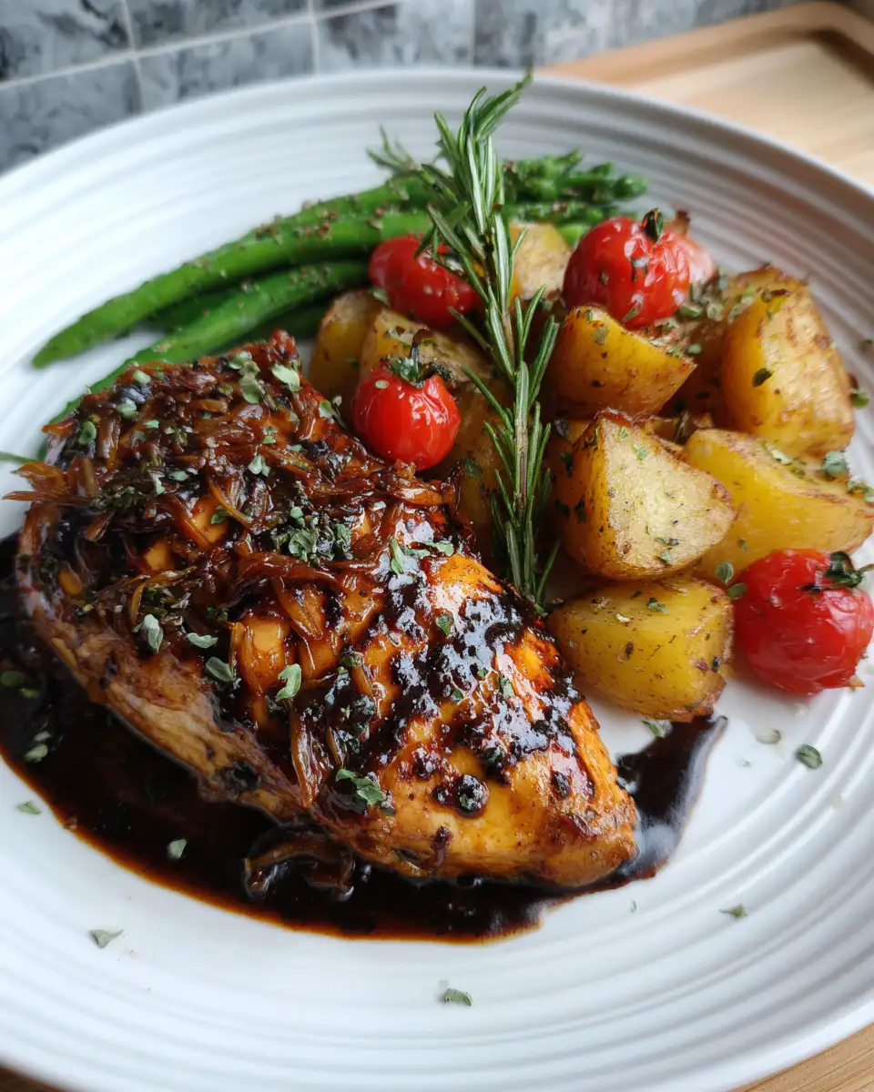 Final dish - Savor the Flavors: Balsamic Baked Chicken Breast Delight