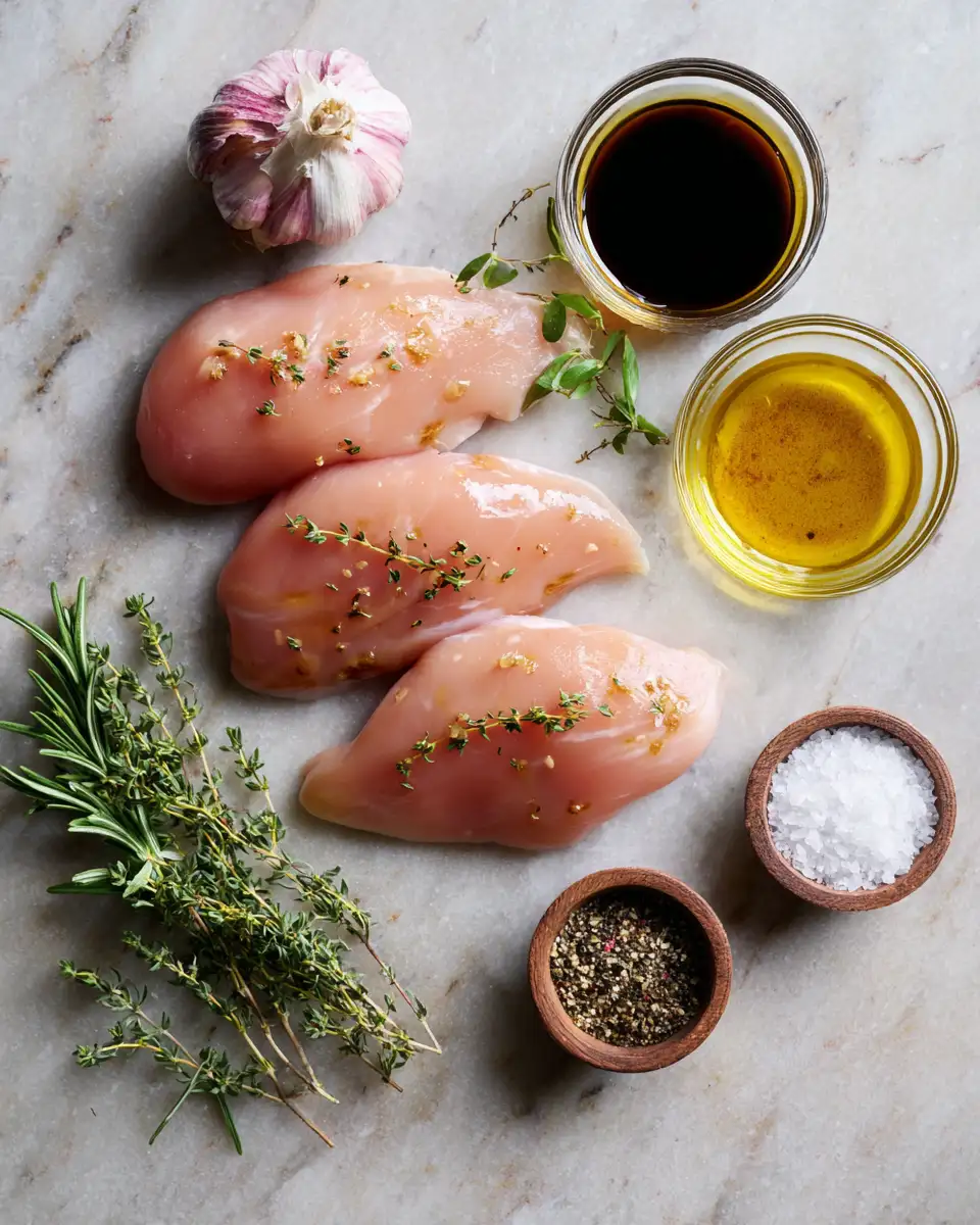 Ingredients for Savor the Flavors: Balsamic Baked Chicken Breast Delight
