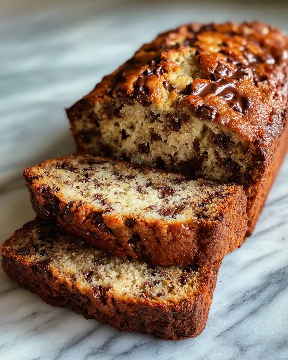 Final dish - Irresistibly Moist Banana Bread with Decadent Chocolate Chips