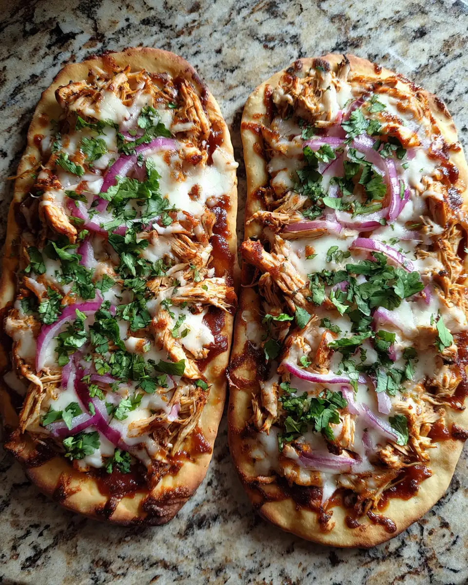 Ingredients for Sizzling BBQ Chicken Flatbread Pizza Perfection