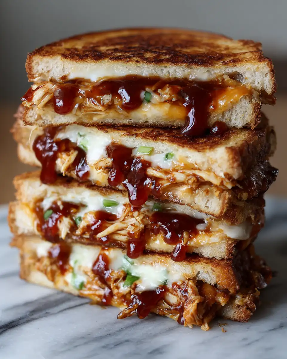 Melty BBQ Chicken Grilled Cheese: A Flavor Explosion in Every Bite - Featured Image