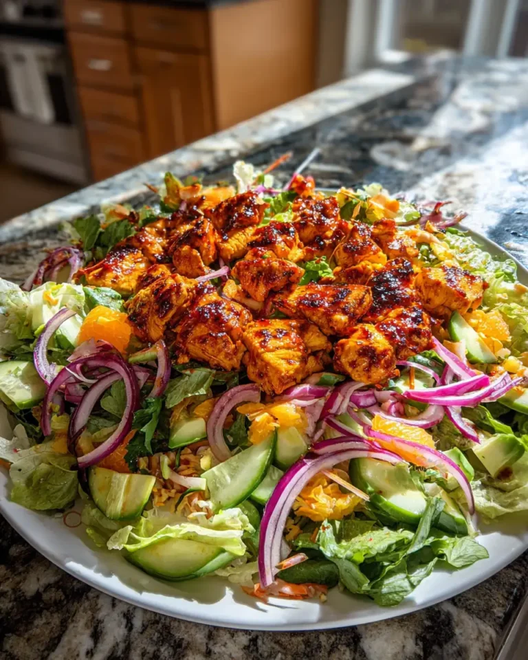 Sizzling BBQ Chicken Skewer Salad: A Flavorful Twist on Tradition - Featured Image