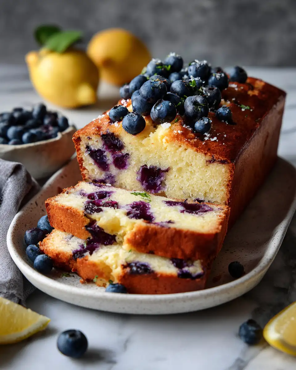 Final dish - Bursting with Flavor: Blueberry Lemon Loaf Cake Delight