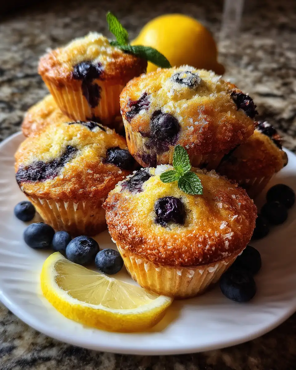 Final dish - Bursting with Flavor: Blueberry Lemon Muffins Delight
