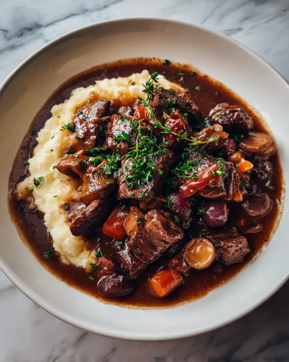Final dish - Boeuf Bourguignon: A Delicious Dance of Flavors in Every Bite