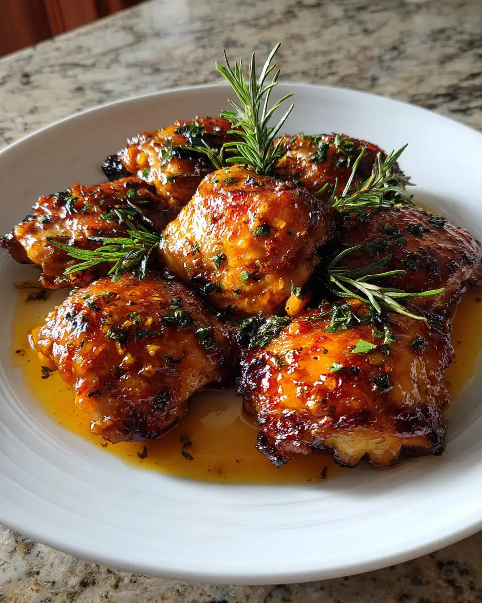 Final dish - Irresistibly Sweet and Savory: Brown Sugar Dijon Chicken Thighs Unleashed