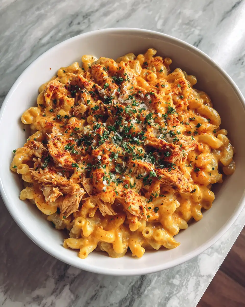 Final dish - Spice Up Your Comfort Food with Buffalo Chicken Mac and Cheese