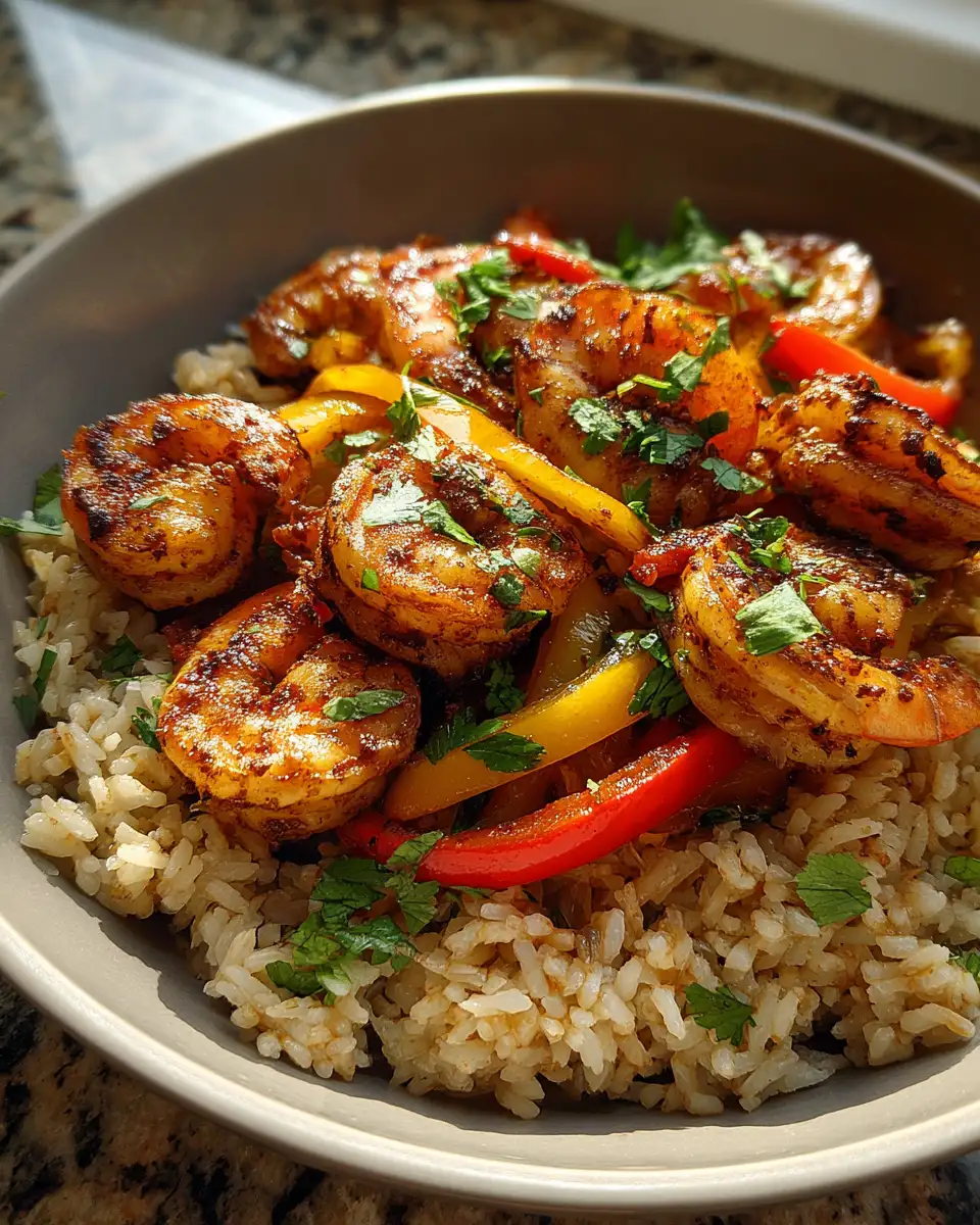 Final dish - Spice Up Your Dinner with a Flavorful Cajun Shrimp Rice Bowl