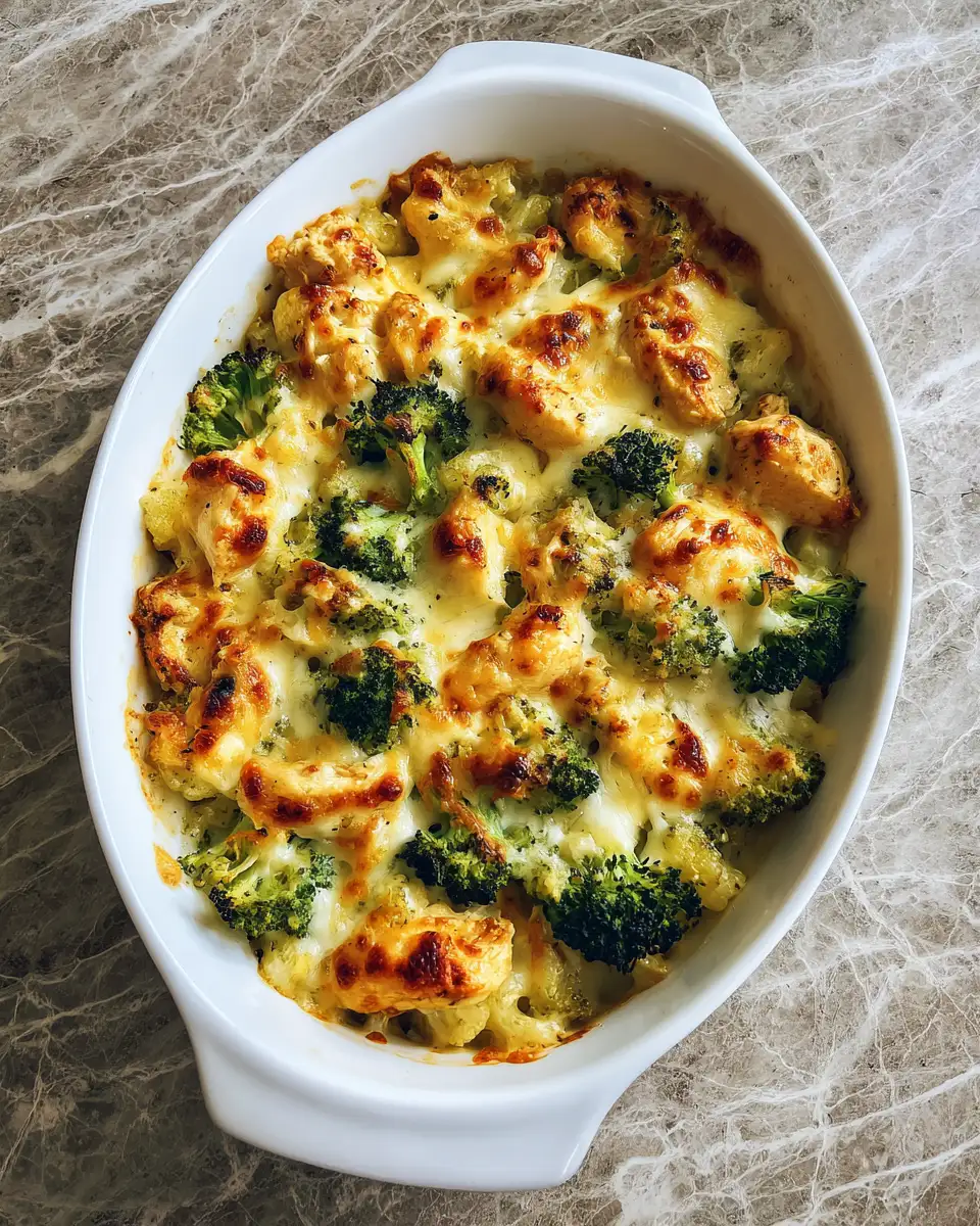 Final dish - The Ultimate Comfort: Cheesy Broccoli Chicken Bake Delight