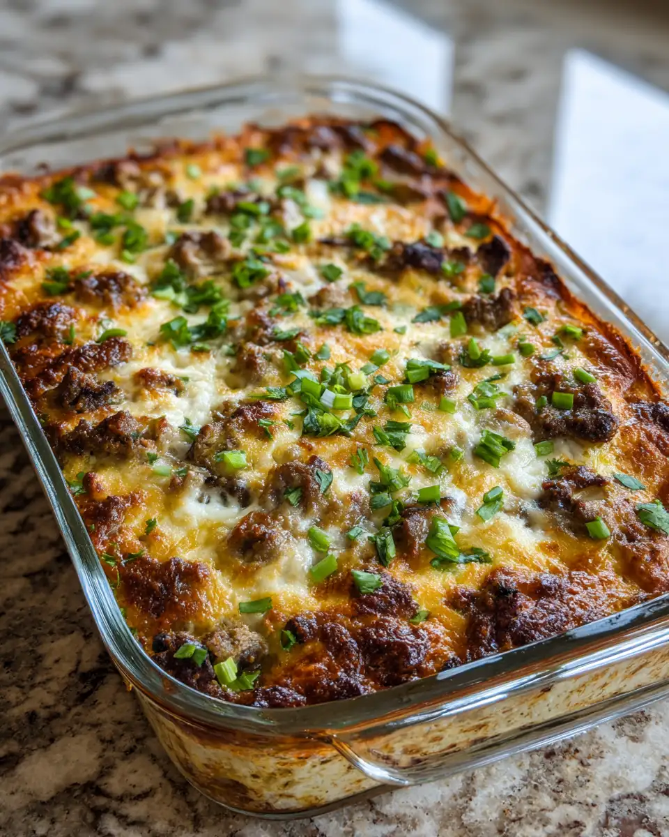 Final dish - Indulge Guilt-Free with This Cheesy Low Carb Philly Cheesesteak Casserole