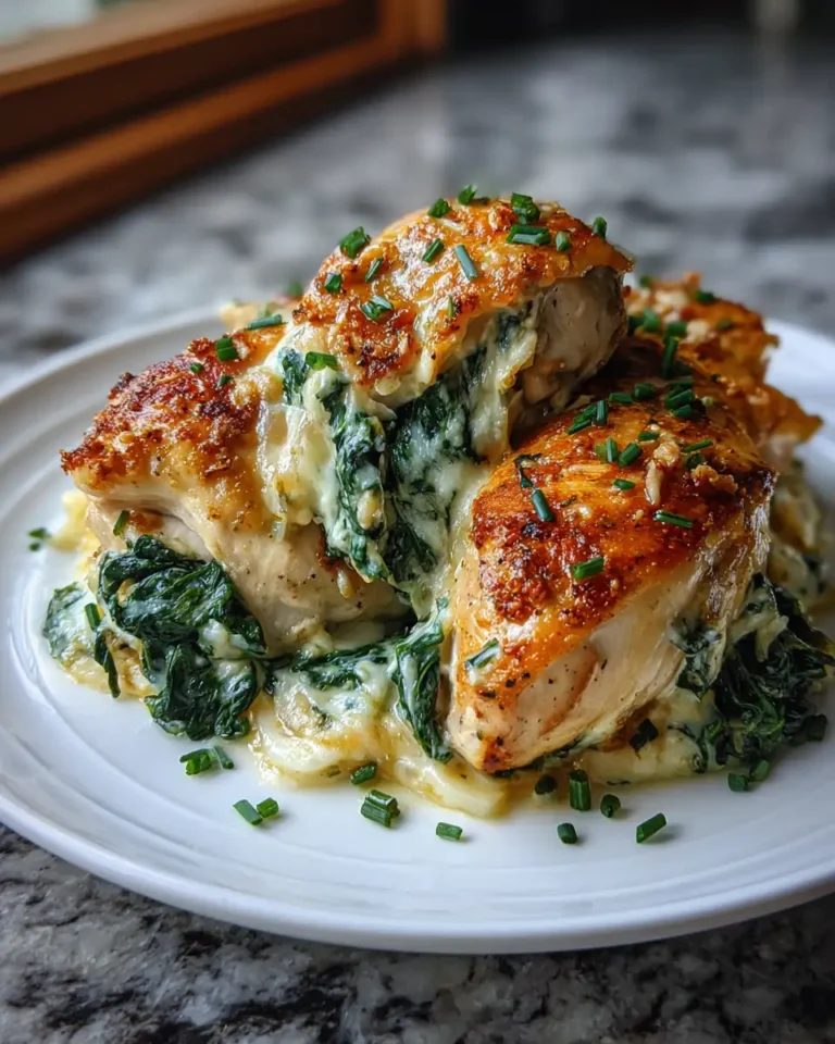 Irresistible Cheesy Spinach and Artichoke Stuffed Chicken Delight - Featured Image