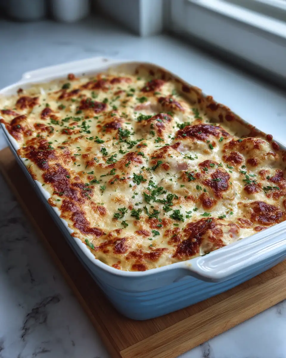 Final dish - Creamy Chicken Cordon Bleu Casserole: A Comfort Food Classic