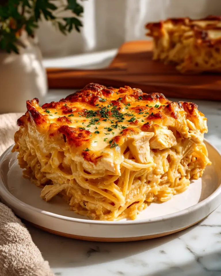 Ultimate Comfort: Easy & Cheesy Chicken Spaghetti Casserole - Featured Image