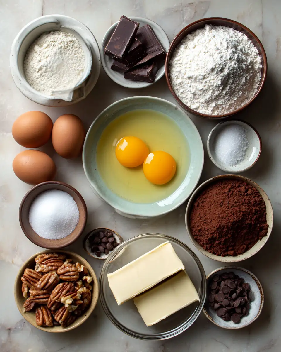 Ingredients for Decadent Delights: Indulge in the Ultimate Chocolate Fudge Brownies