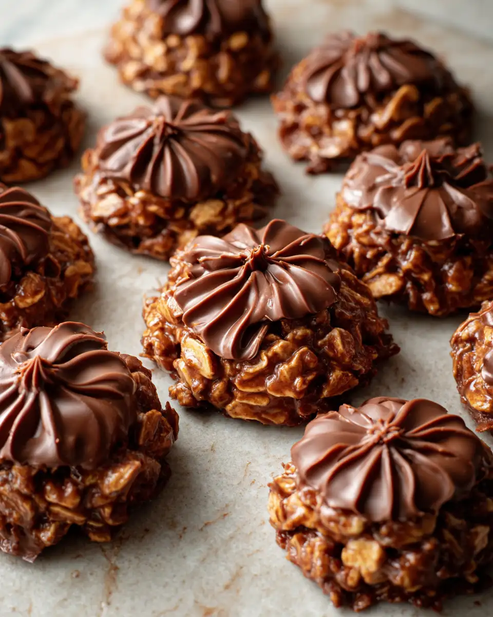 Irresistible Indulgence: Chocolate Peanut Butter No-Bake Cookies Delight - Featured Image