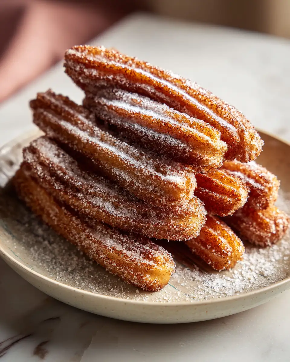 Final dish - Indulge in Sweetness: The Ultimate Cinnamon Sugar Churros Delight