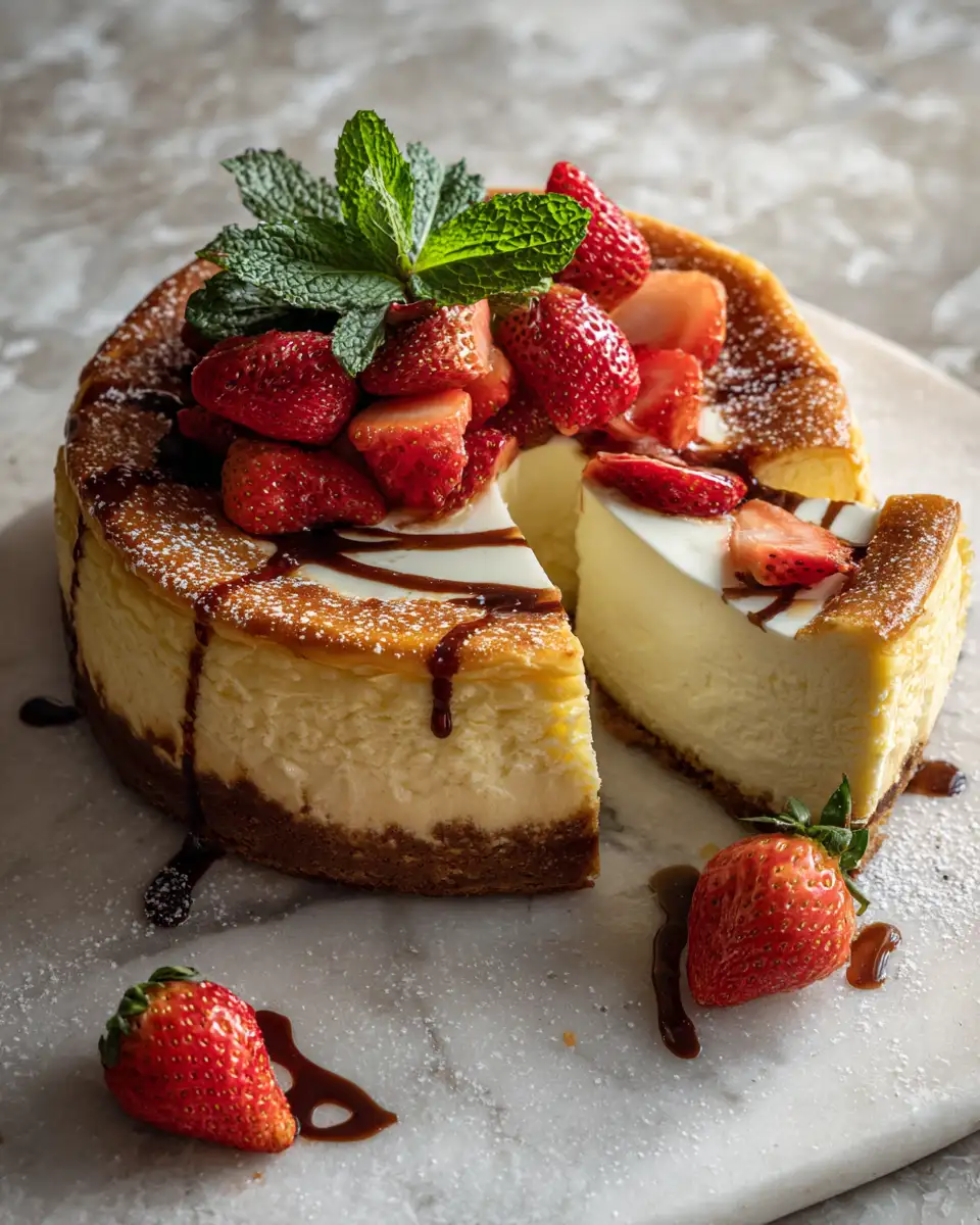 Final dish - The Ultimate Guide to Perfecting Classic New York Cheesecake