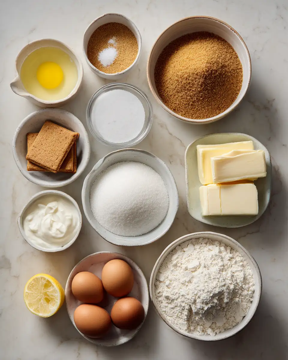 Ingredients for The Ultimate Guide to Perfecting Classic New York Cheesecake