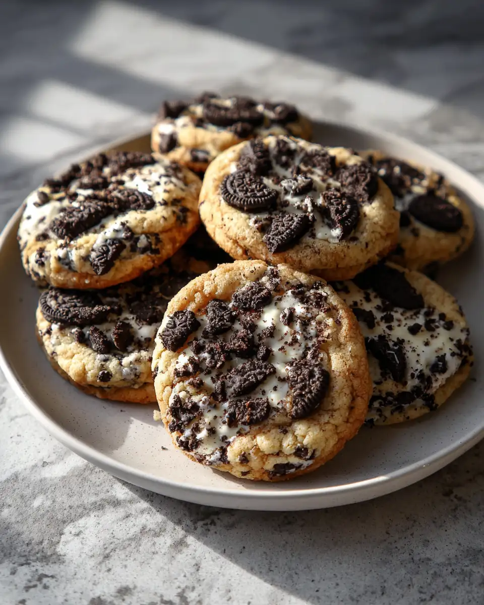 Final dish - Indulge in Decadence with Irresistible Cookies and Cream Cookies
