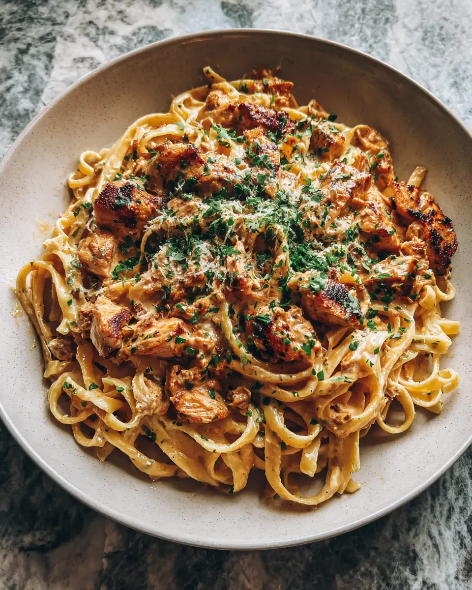 Final dish - Indulge in the Irresistible Flavors of Creamy Cajun Chicken Pasta