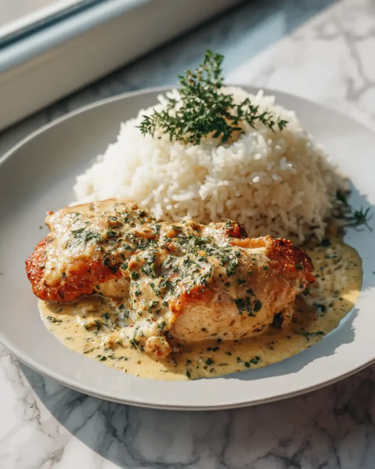 Indulge in Decadence: Creamy Garlic Butter Chicken with Parmesan Rice - Featured Image
