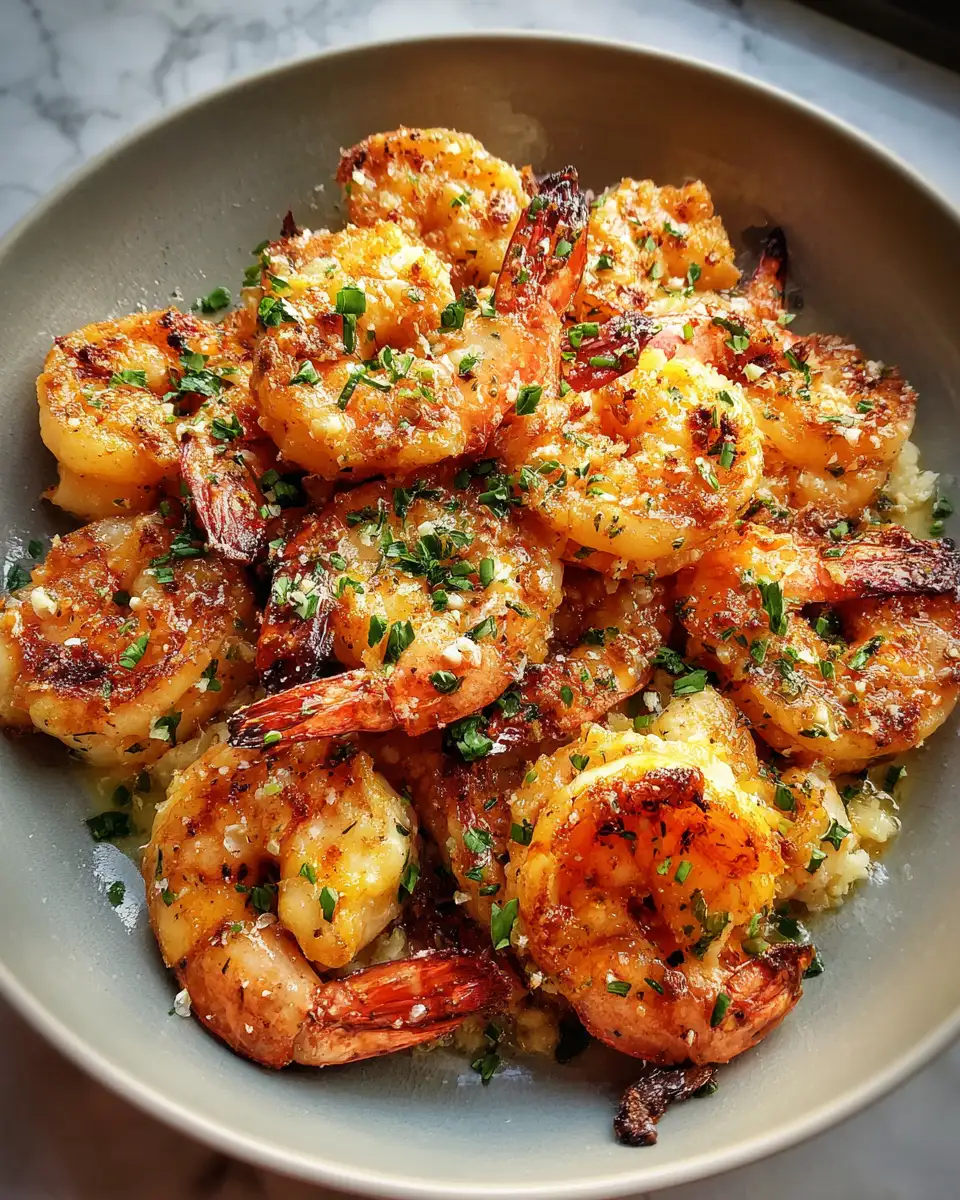 Final dish - Irresistibly Decadent: Dive into Creamy Garlic Butter Shrimp Heaven