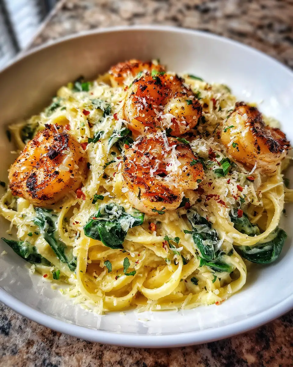 Indulge in Decadence with Creamy Garlic Butter Shrimp Pasta 6 Final dish - Indulge in Decadence with Creamy Garlic Butter Shrimp Pasta